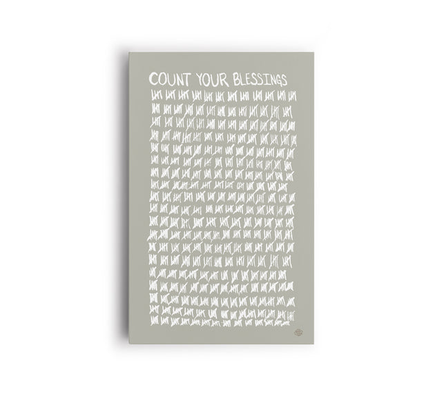 Count Your Blessings Canvas Print "Moss"