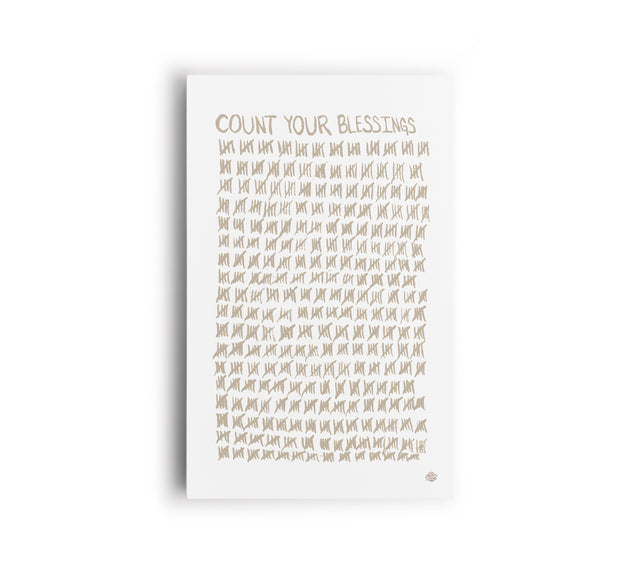 Count Your Blessings Canvas Print "Sand"