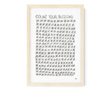 Count Your Blessings Art Print "Slate"
