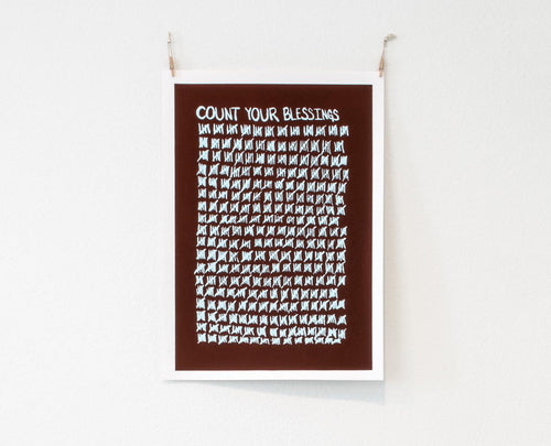 Count Your Blessings Screen Print