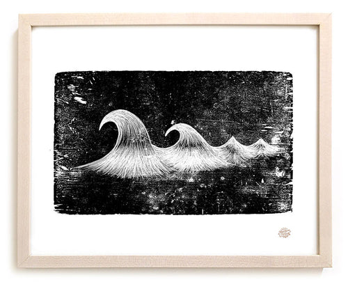 Limited Edition Surfing Art Print "Carved"