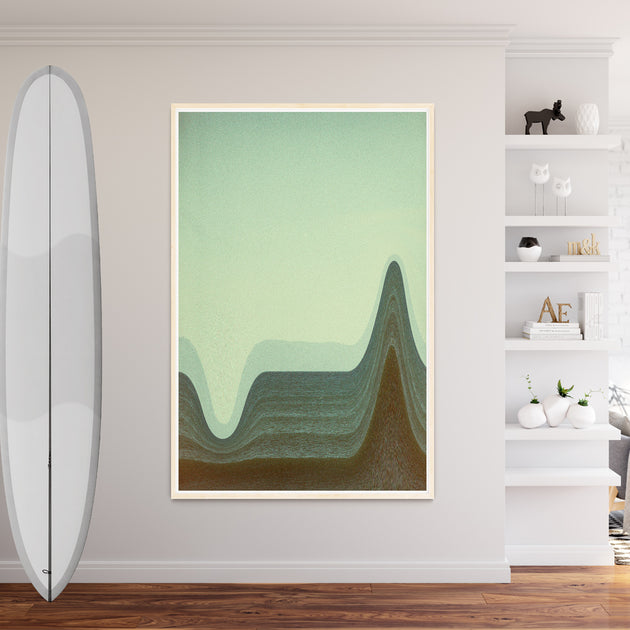 Limited Edition Beach Art Print "Depth Sounds" Surreal Surf Series