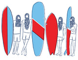 Surfing Art Print "Locals"