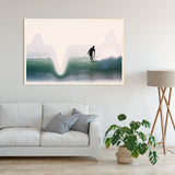 Limited Edition Beach Art Print "Fetch" Surreal Surf Series