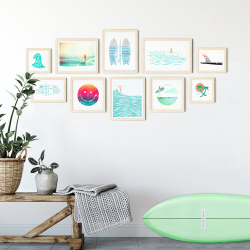 Lady Slider Surf Gallery Wall