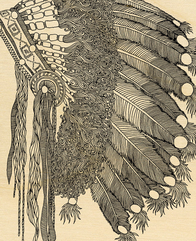 Native American Art Wood Print Limited Edition Native American Art Wood Print Limited Edition