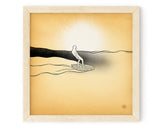 Limited Edition "High Line" Surf Art Print 12" x 12"