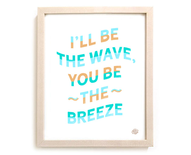 Limited Edition Surfing Art "I'll Be The Wave"