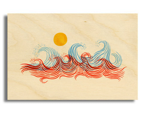 Surf Art Wood Print Limited Edition "In The Wilderness"