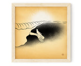 Limited Edition "Mid Line" Surf Art Print 12" x 12"