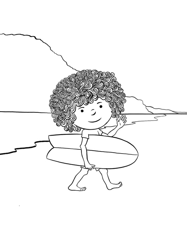 Mop Rides The Waves of Life Coloring Book