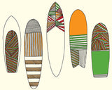 Limited Edition Surfing Art "New Friends Surfboards"