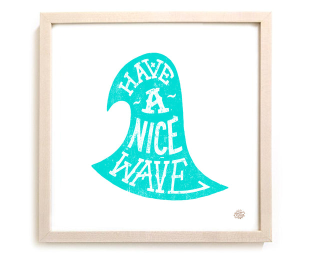 Limited Edition Surf Art Print "Nice Wave"