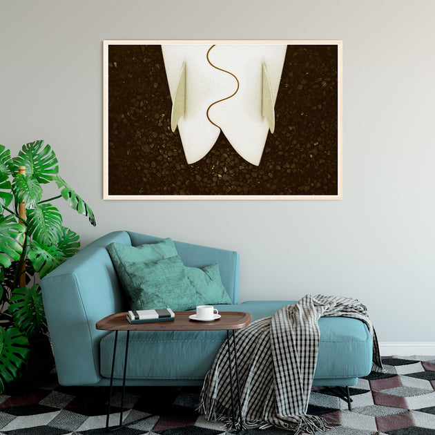 Limited Edition Beach Art Print "Our Plumb Line" Surreal Surf Series