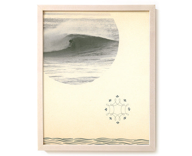 Surfing Art Print "The Spirit Of God Over The Water" - Mixed Media