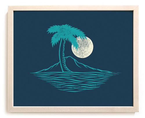 Surfing Art Print "Palm Island"