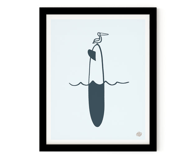 Surfing Art Print "Perch"