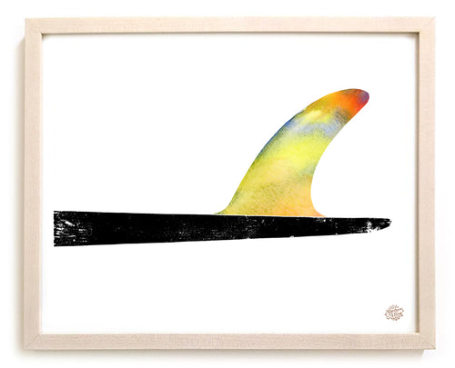 Limited Edition Surfing Art Print "Single Watercolor"