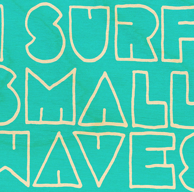 Surf Art Wood Print Limited Edition "Small Waves"