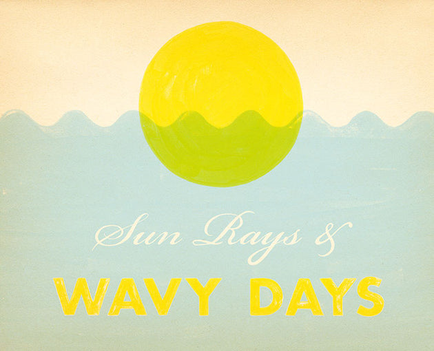 Sun Rays and Wavy Days sunset