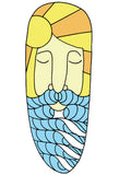 Surfing Art Print "Surf Beard"