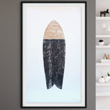 Original Surfboard Wood Cut Print 4'x7' "Vessel"