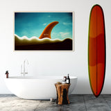 Surf Art Print "Warbles" Surreal Surf Series