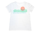 "Western Sun" Womens Hand Block Printed T-Shirt (Limited Edition)