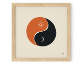 Contemporary Art Print "Yin Yang"