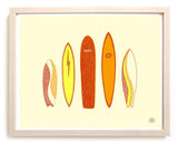 Surfing Art Print "Icons"